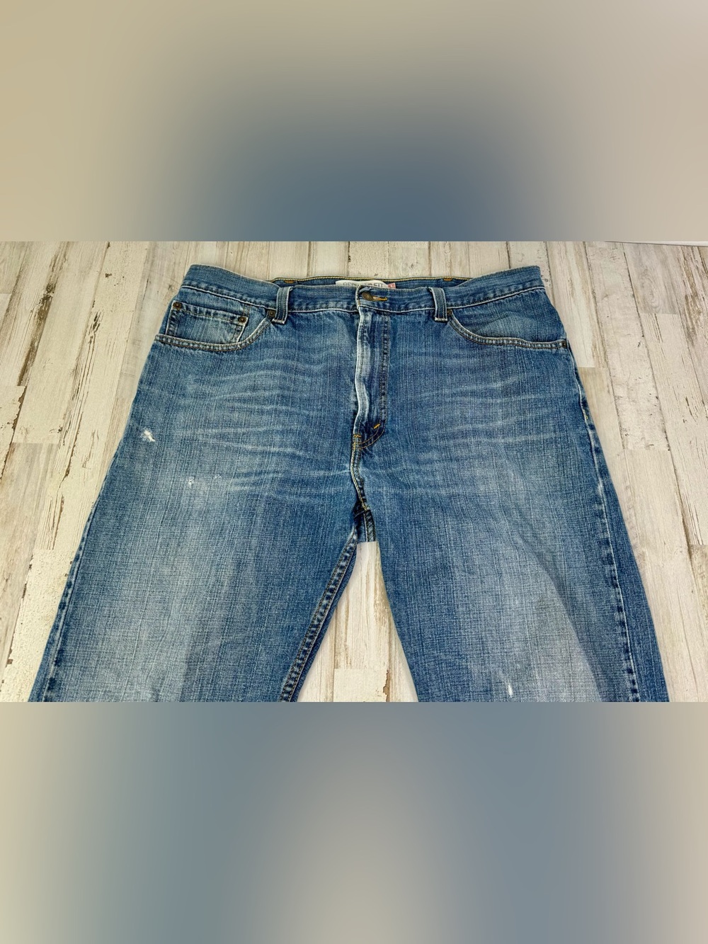 Vintage Levis 505 Pants Jeans Men 40x30 Denim Stretch Blue Straight - Picture 2 of 12